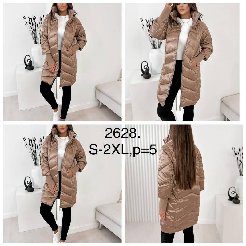 Kurtki damskie zimowe Roz S-2XL, 1 Kolor Paczka 5 szt